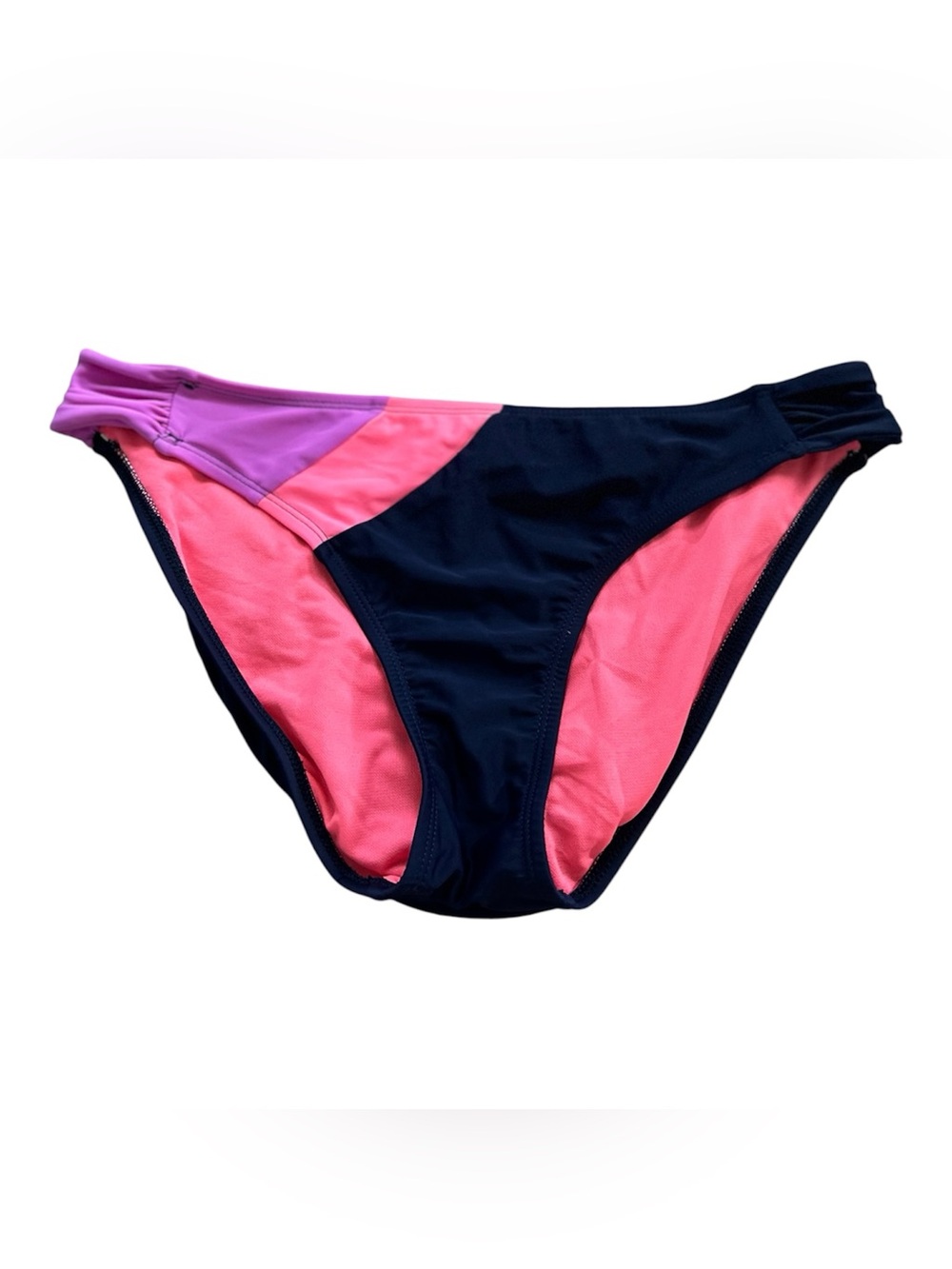 🆕Arizona Jean Company Colorblock Bikini Bottoms in Navy, Pink & Purple
